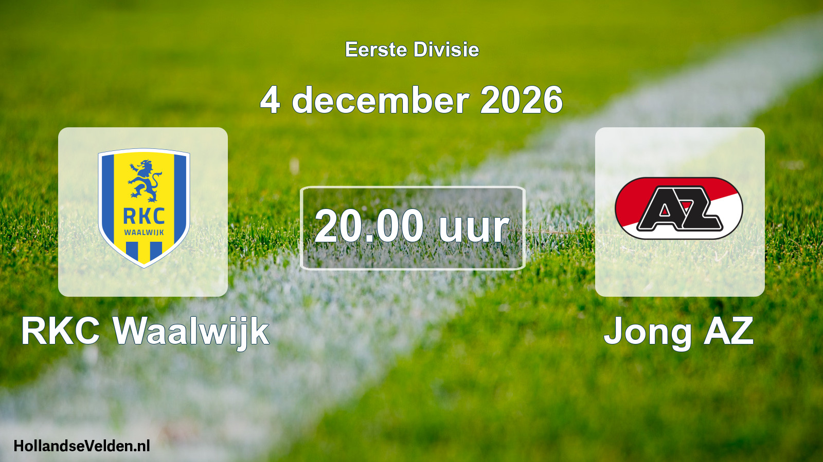 Geplande wedstrijd: RKC Waalwijk - Jong AZ (4 december 2026)