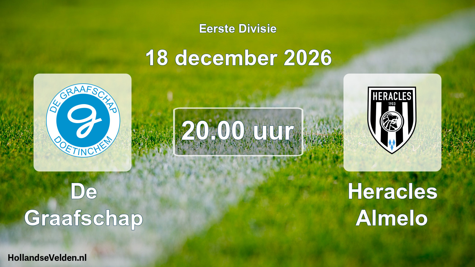 Geplande wedstrijd: De Graafschap - Heracles Almelo (18 december 2026)