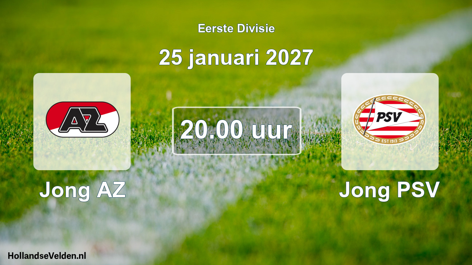 Geplande wedstrijd: Jong AZ - Jong PSV (25 januari 2027)
