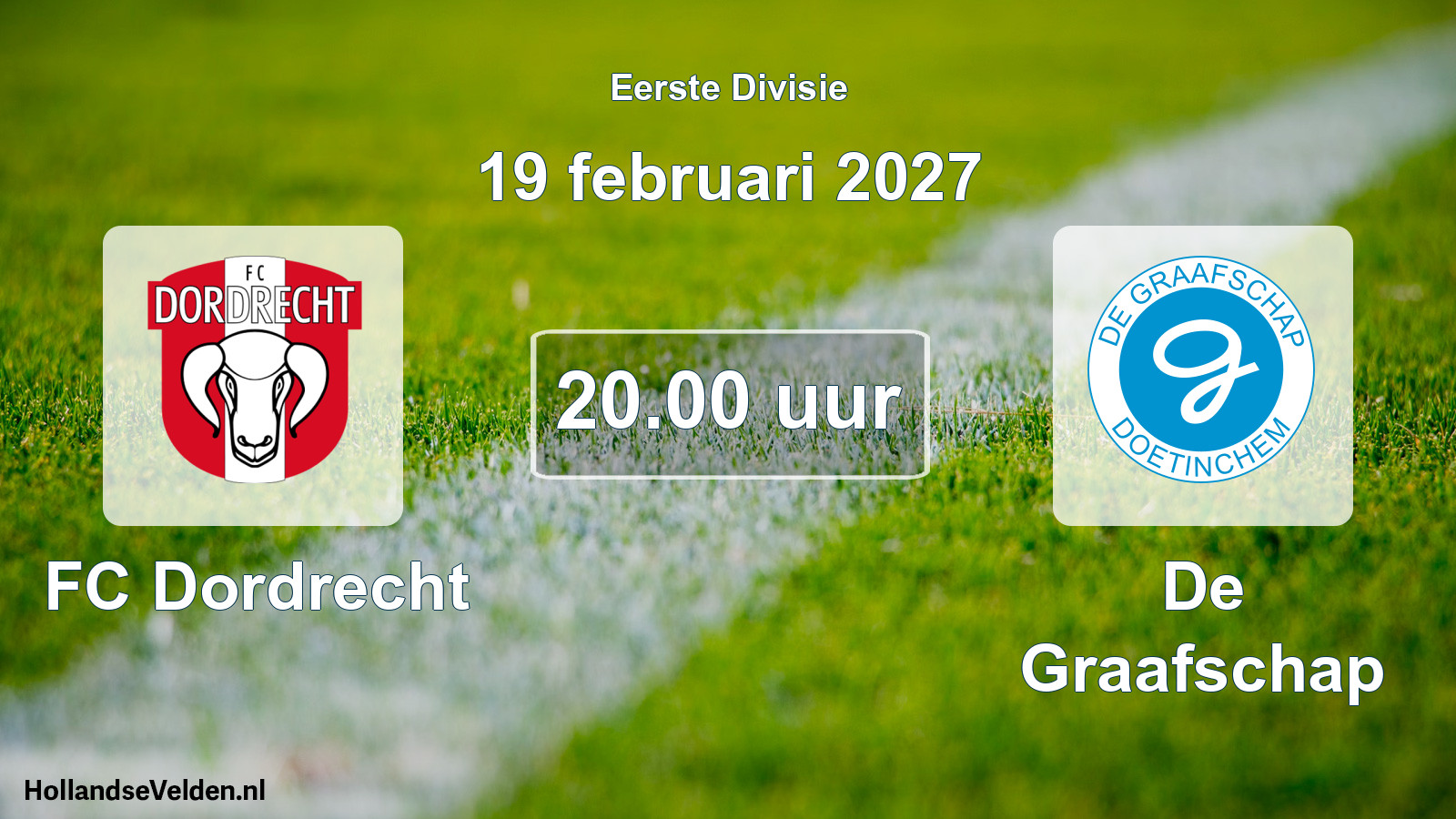 Geplande wedstrijd: FC Dordrecht - De Graafschap (19 februari 2027)