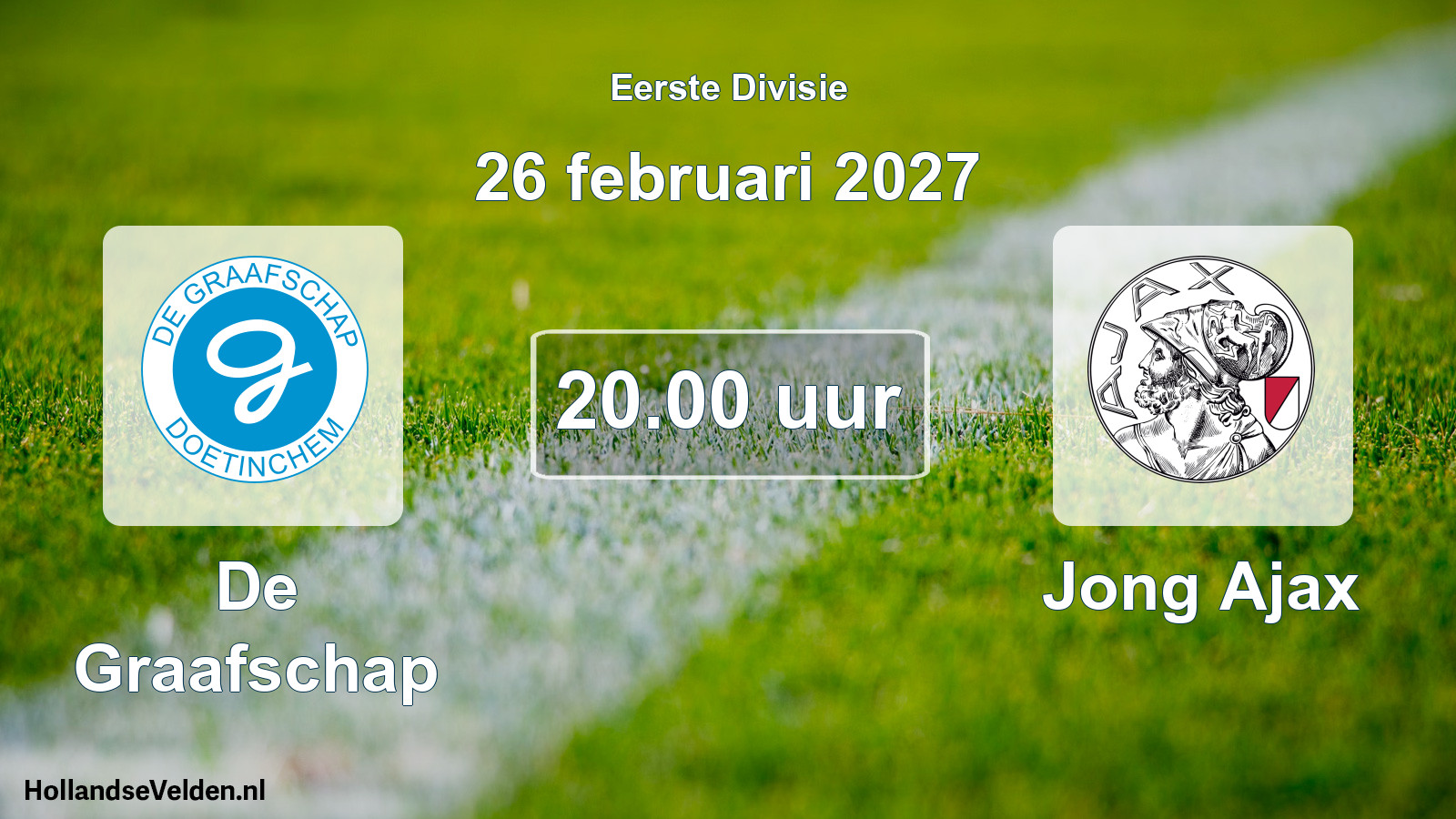 Geplande wedstrijd: De Graafschap - Jong Ajax (26 februari 2027)