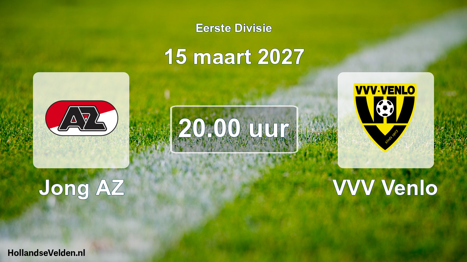 Geplande wedstrijd: Jong AZ - VVV Venlo (15 maart 2027)