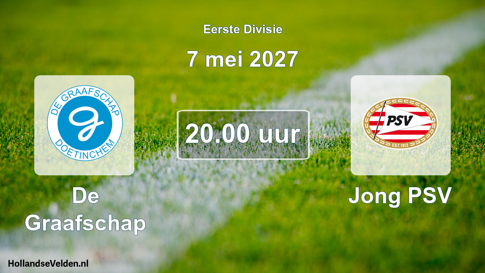 Geplande wedstrijd: De Graafschap - Jong PSV (7 mei 2027)