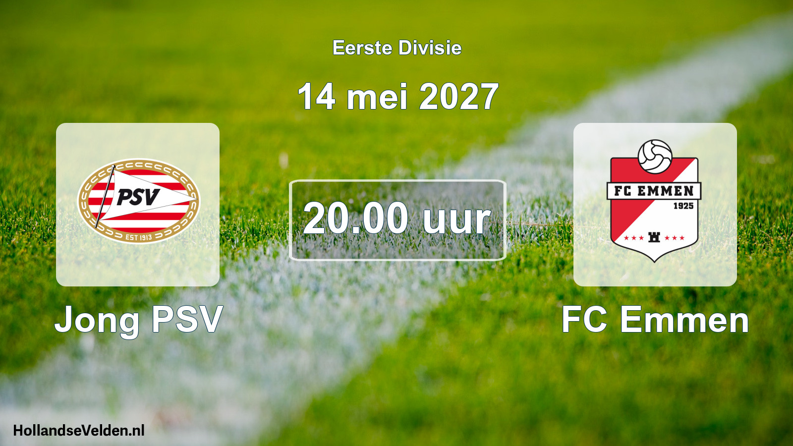 Geplande wedstrijd: Jong PSV - FC Emmen (14 mei 2027)