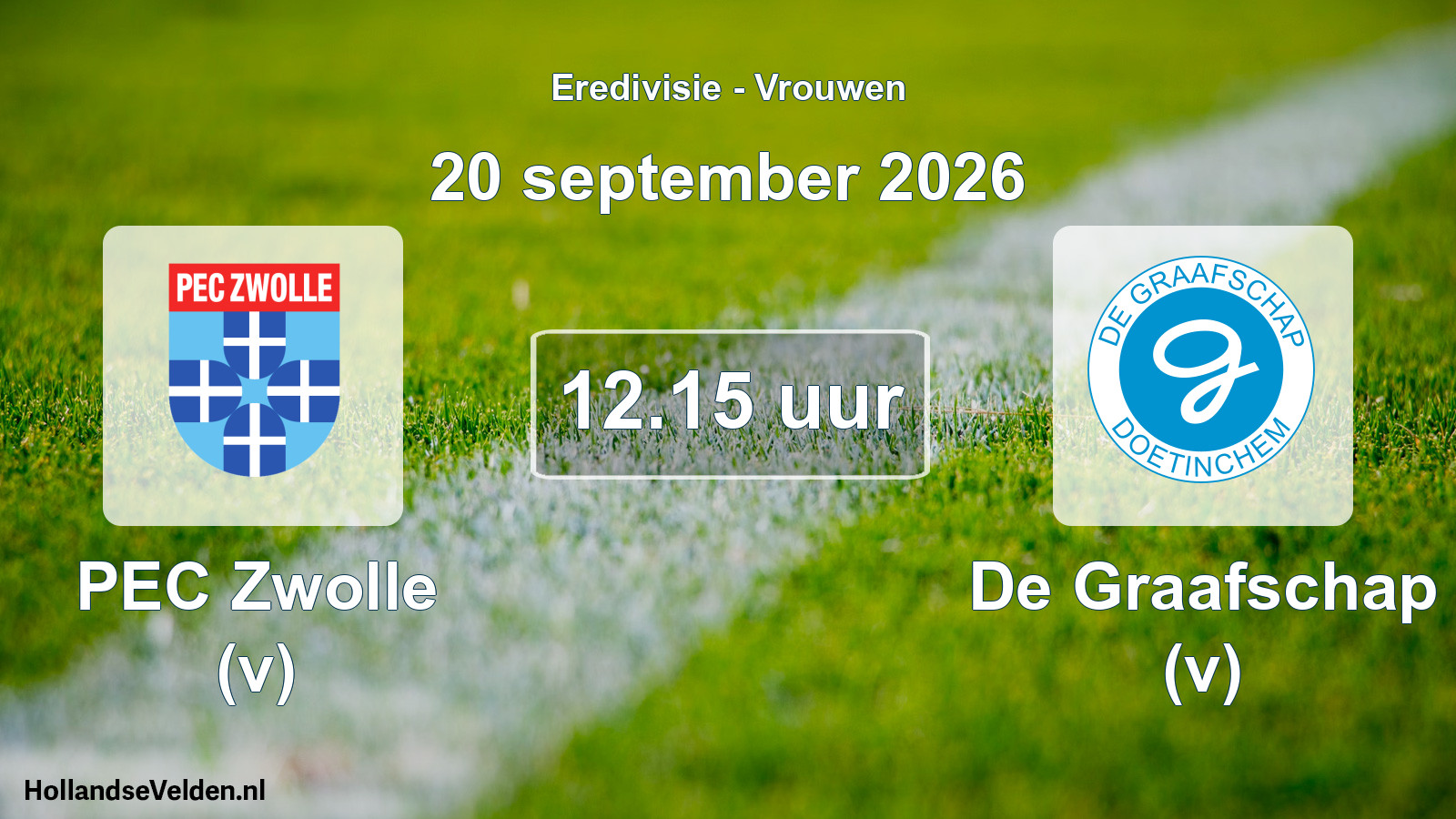 Scheduled Match: PEC Zwolle (v) - De Graafschap (v) (20 September 2026)