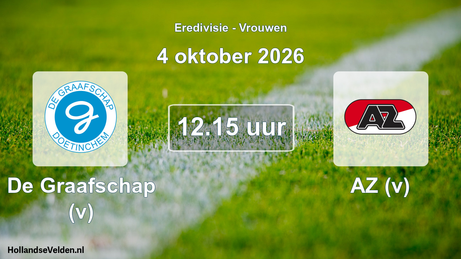 Scheduled Match: De Graafschap (v) - AZ (v) (4 October 2026)