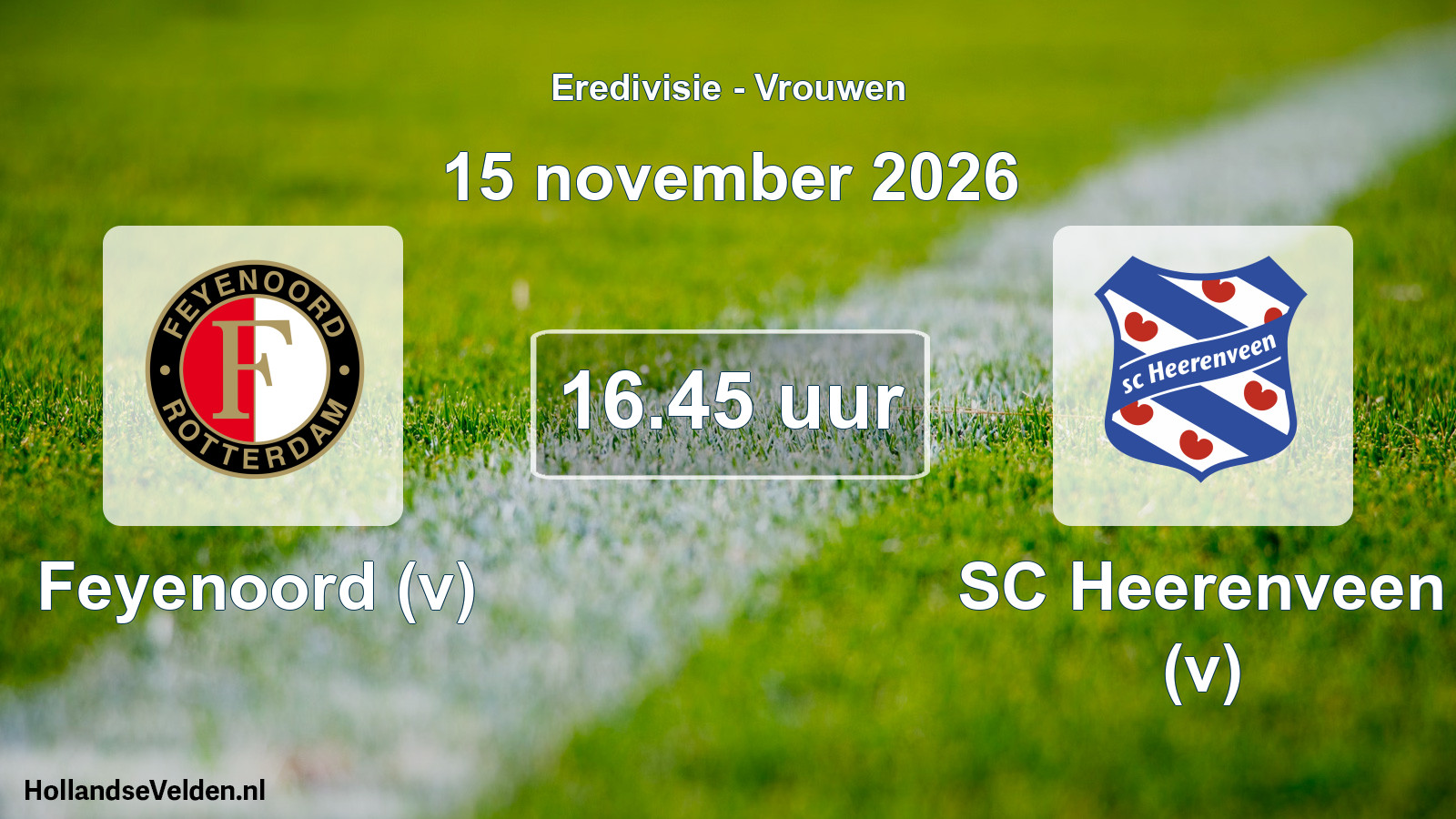 Scheduled Match: Feyenoord (v) - SC Heerenveen (v) (15 November 2026)