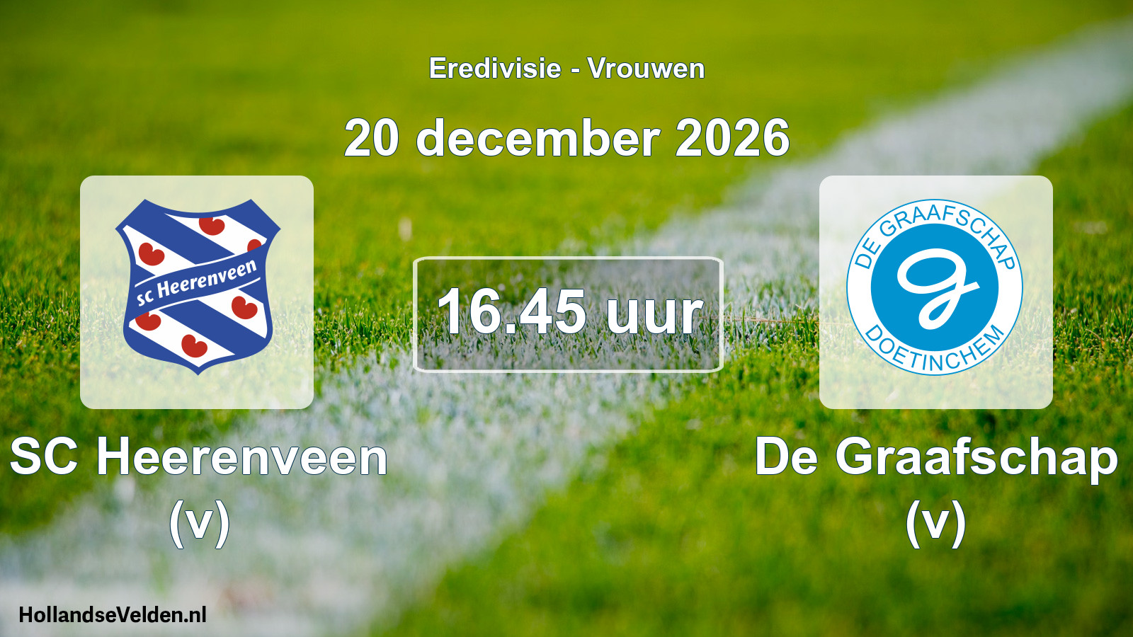 Scheduled Match: SC Heerenveen (v) - De Graafschap (v) (20 December 2026)