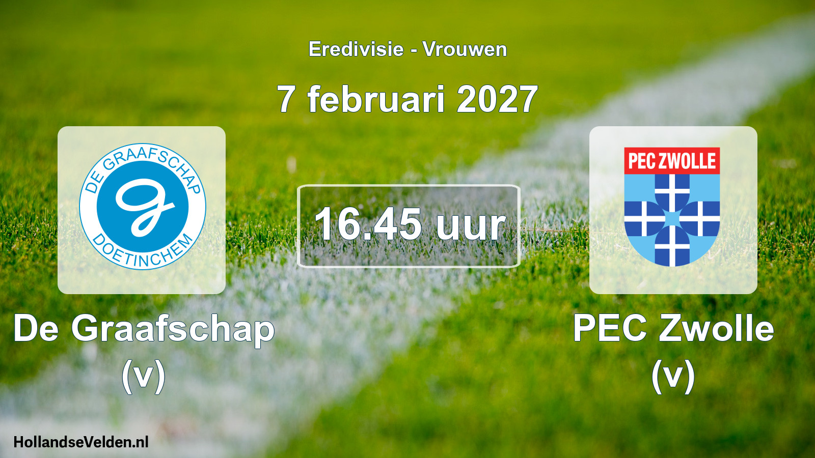 Scheduled Match: De Graafschap (v) - PEC Zwolle (v) (7 February 2027)