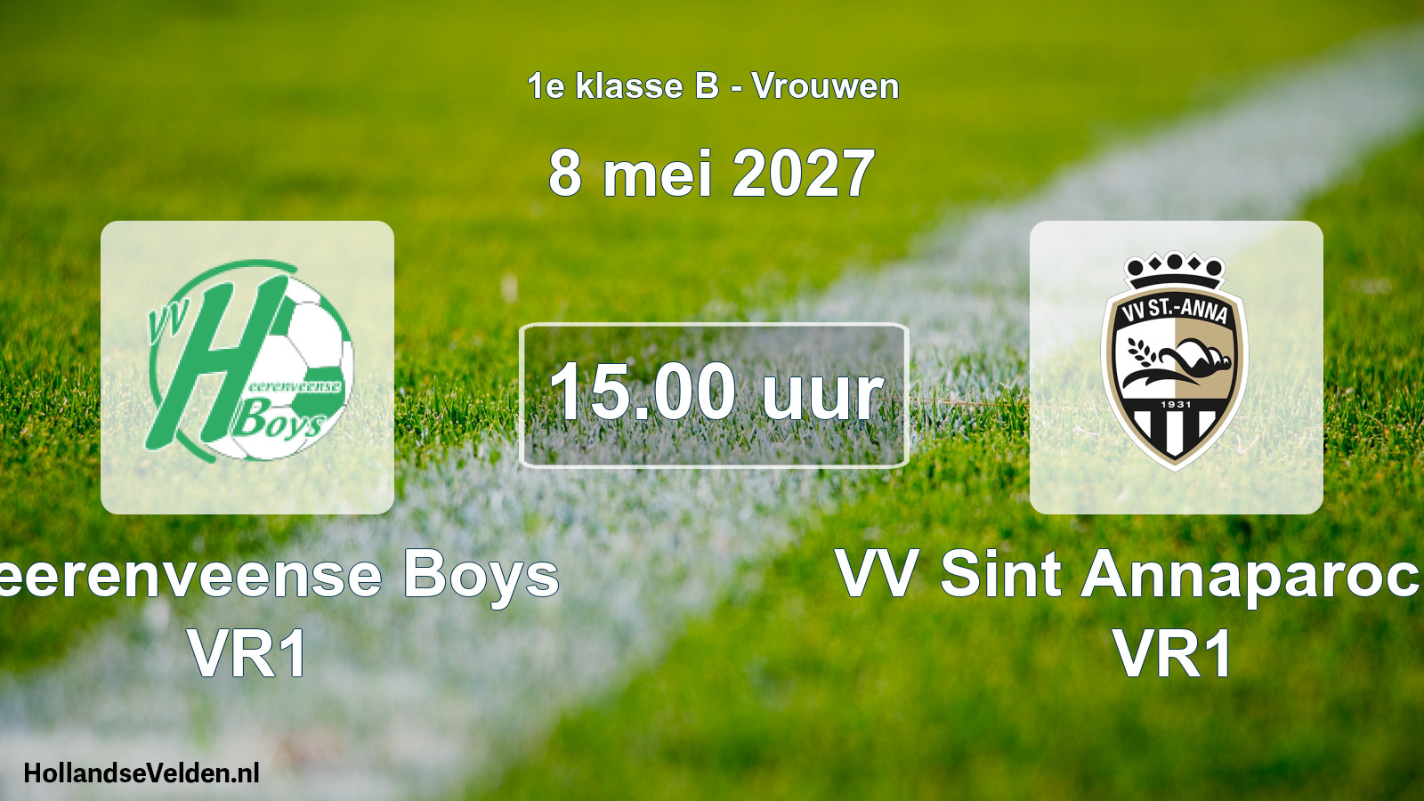 Geplande wedstrijd: Heerenveense Boys VR1 - VV Sint Annaparochie VR1 (8 mei 2027)
