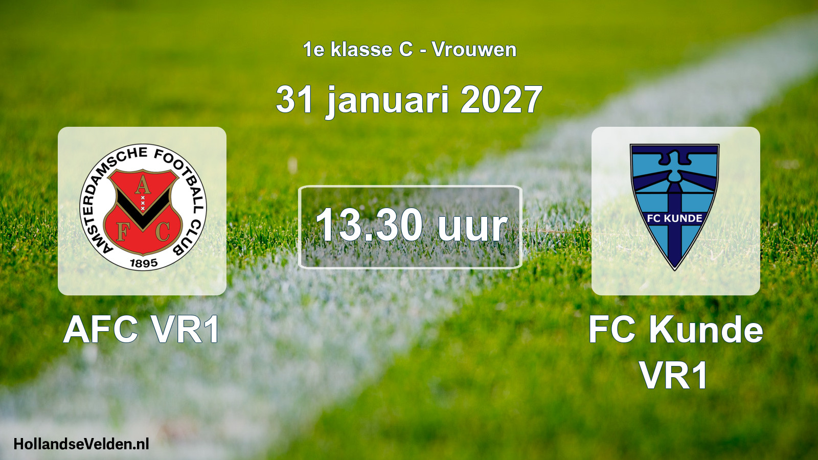 Geplande wedstrijd: AFC VR1 - FC Kunde VR1 (31 januari 2027)