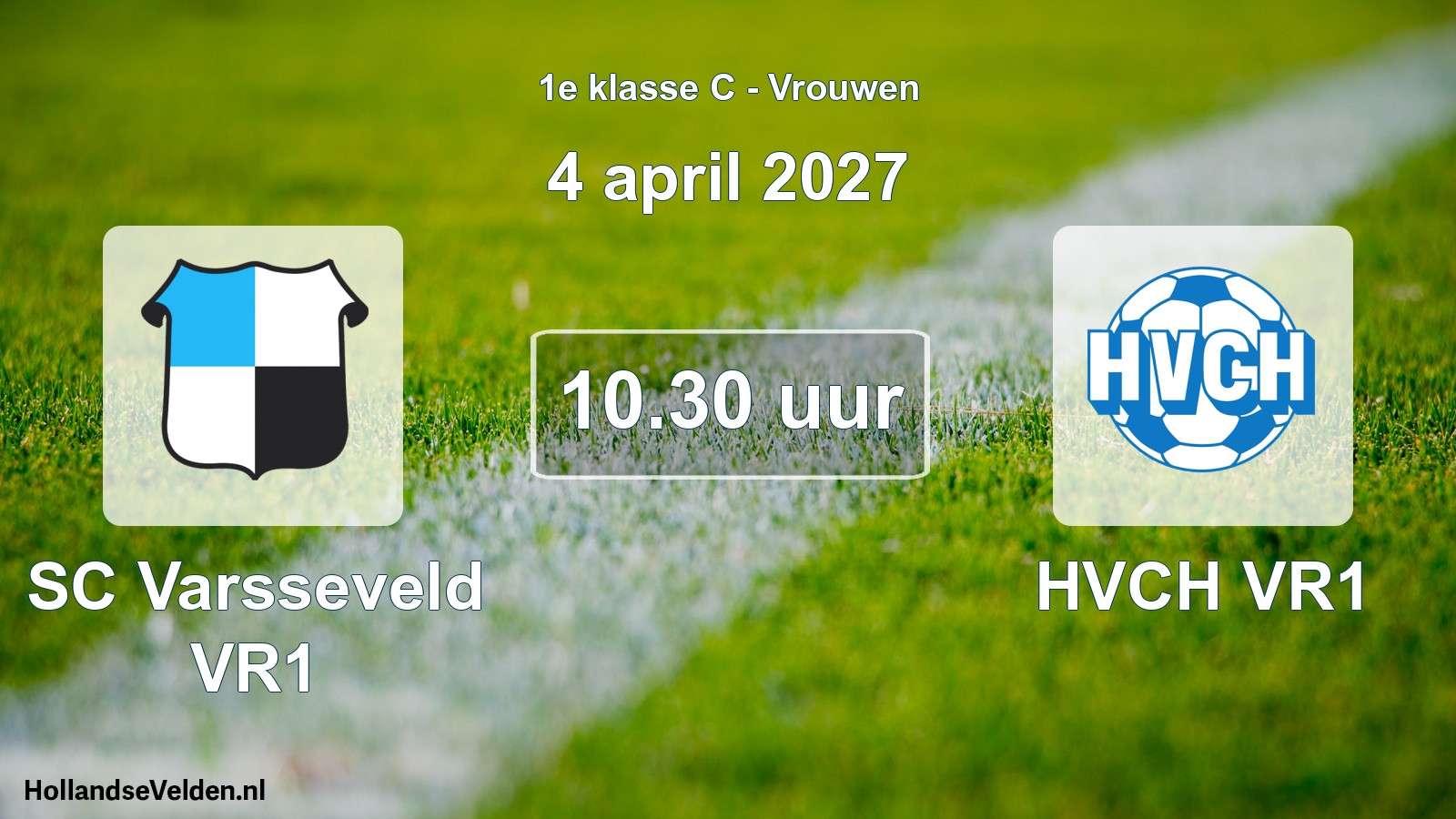 Geplande wedstrijd: SC Varsseveld VR1 - HVCH VR1 (4 april 2027)
