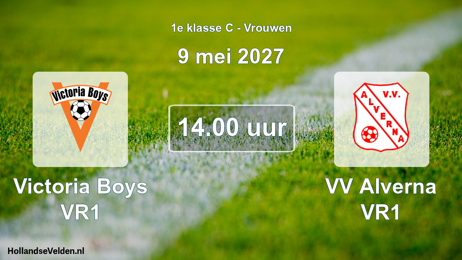 Geplande wedstrijd: Victoria Boys VR1 - VV Alverna VR1 (9 mei 2027)