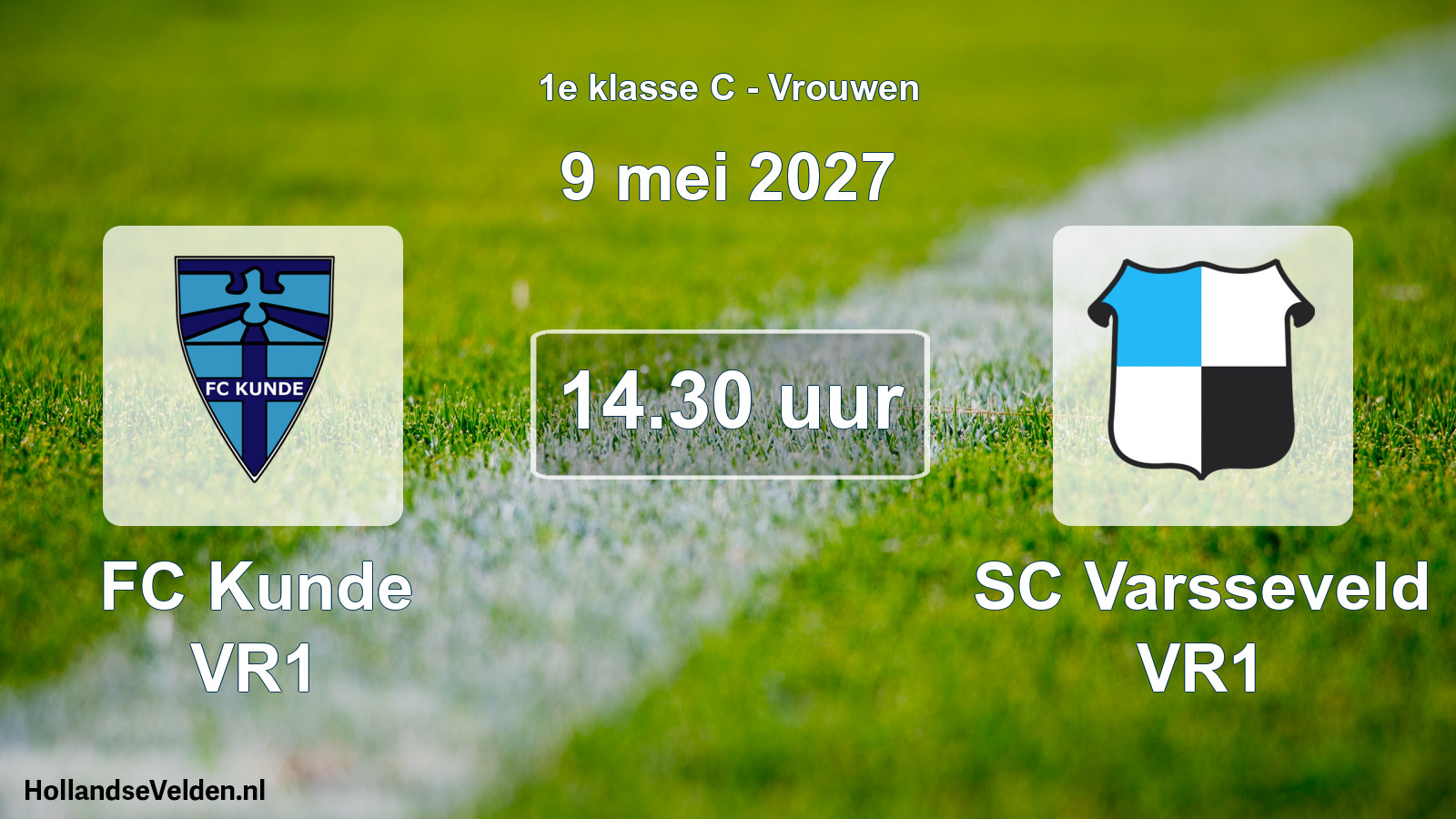 Geplande wedstrijd: FC Kunde VR1 - SC Varsseveld VR1 (9 mei 2027)