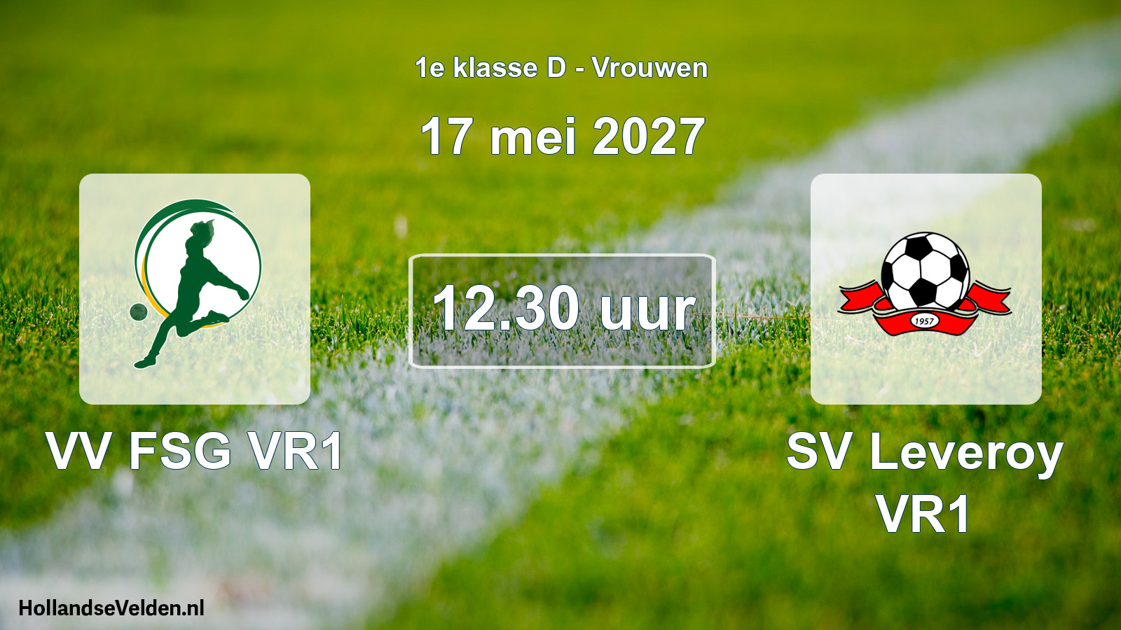Geplande wedstrijd: VV FSG VR1 - SV Leveroy VR1 (17 mei 2027)