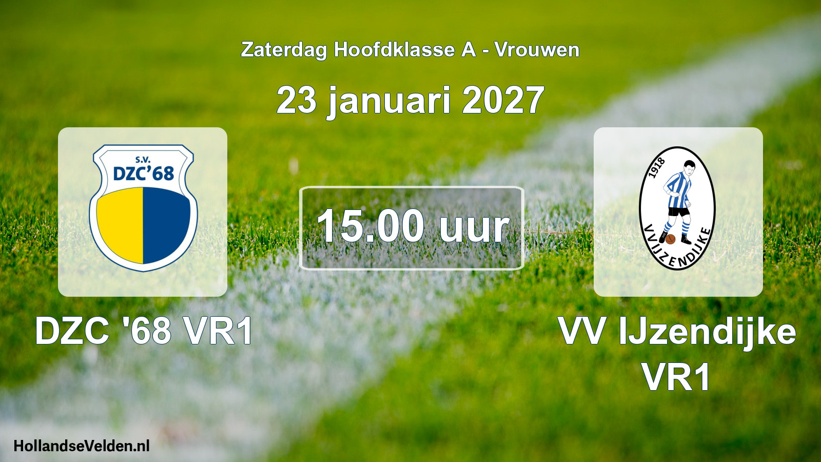 Geplande wedstrijd: DZC '68 VR1 - VV IJzendijke VR1 (23 januari 2027)