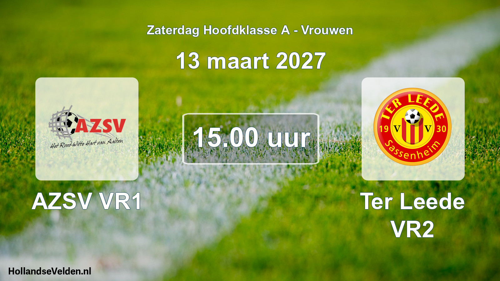 Geplande wedstrijd: AZSV VR1 - Ter Leede VR2 (13 maart 2027)