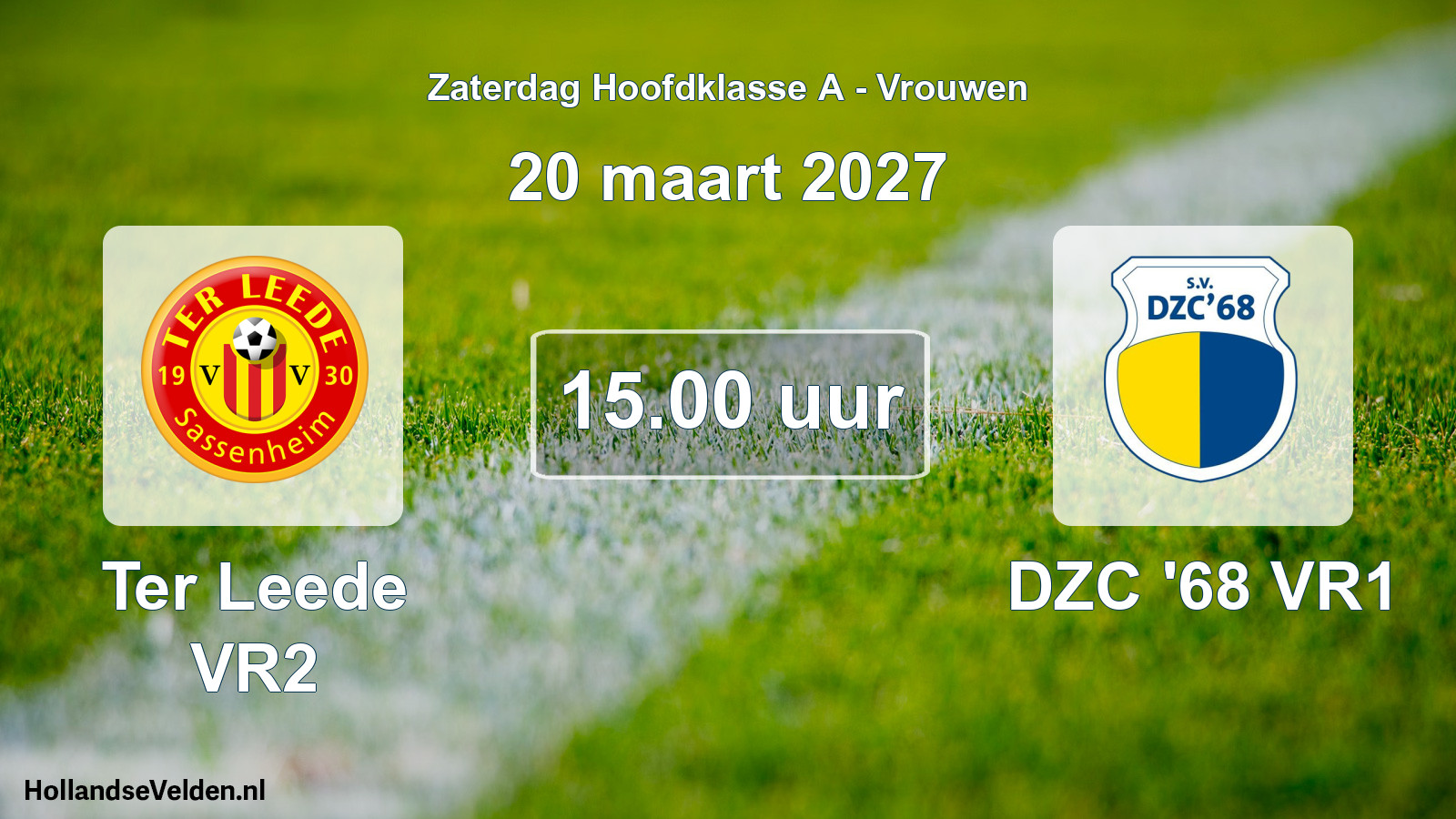 Geplande wedstrijd: Ter Leede VR2 - DZC '68 VR1 (20 maart 2027)