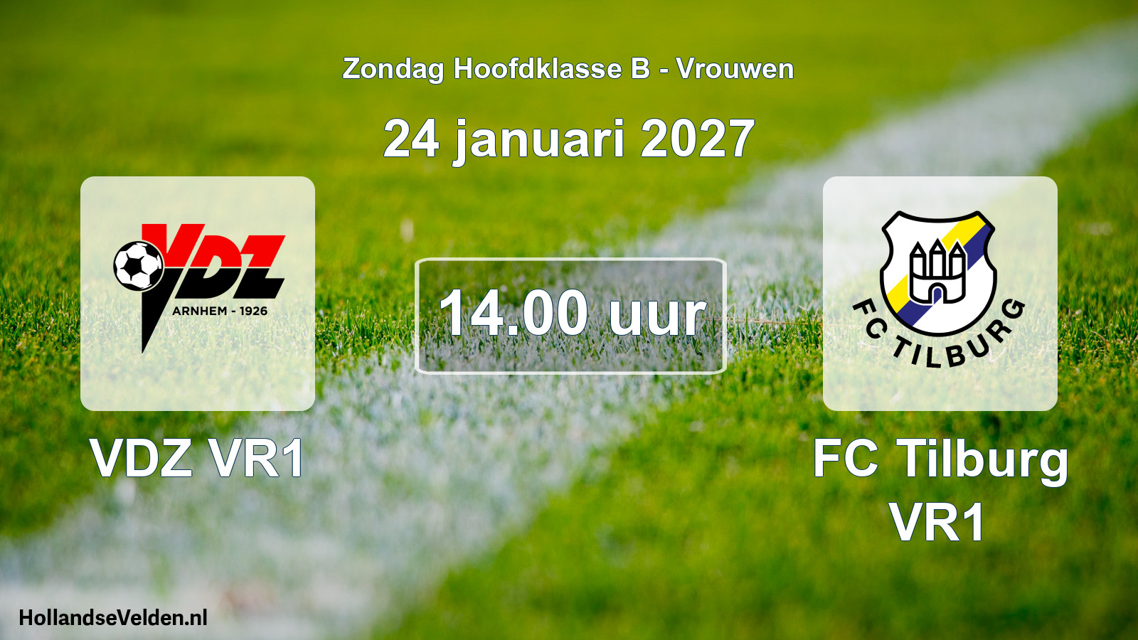 Geplande wedstrijd: VDZ VR1 - FC Tilburg VR1 (24 januari 2027)