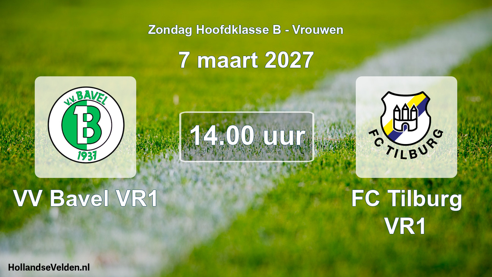 Geplande wedstrijd: VV Bavel VR1 - FC Tilburg VR1 (7 maart 2027)
