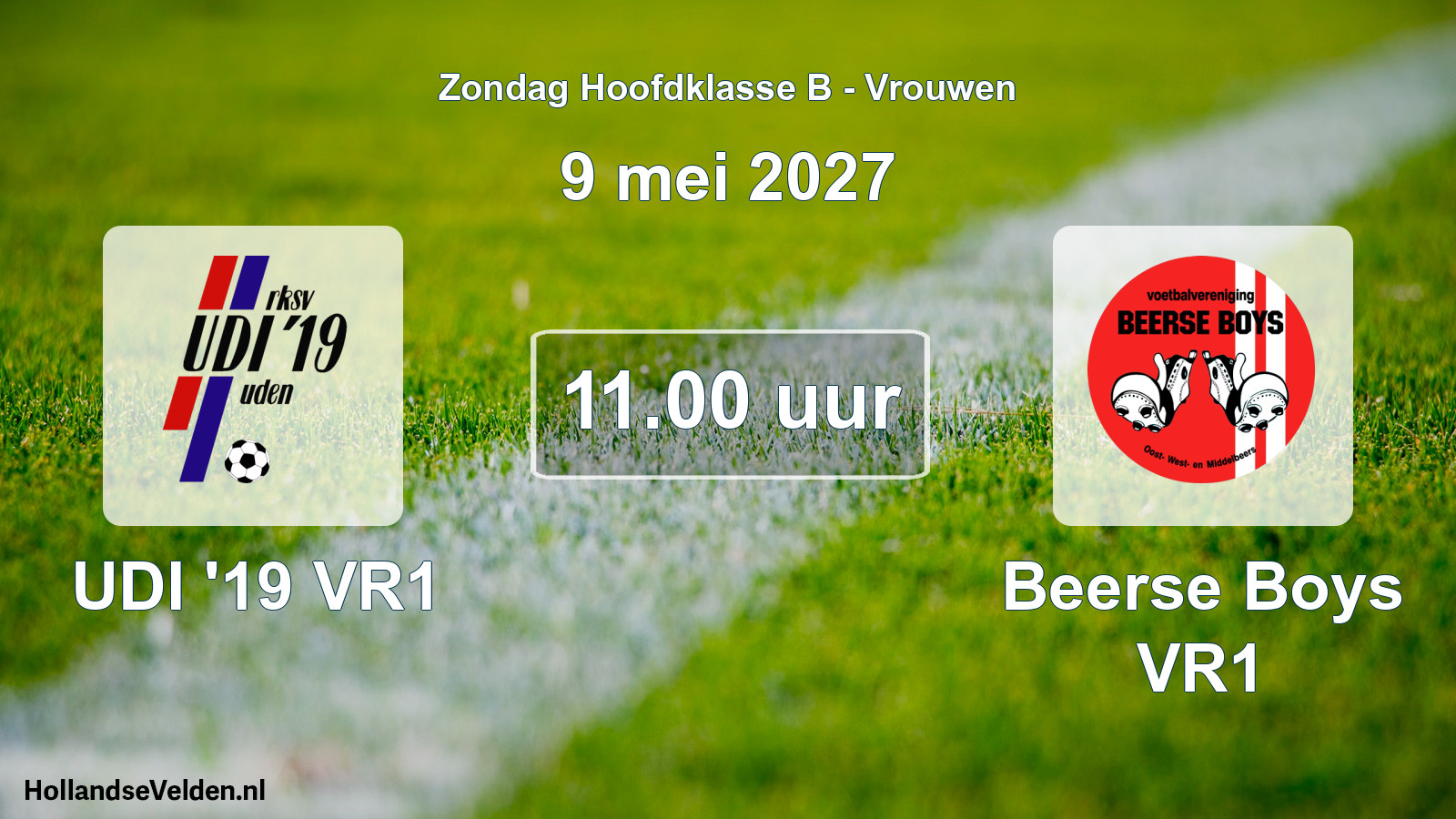 Geplande wedstrijd: UDI '19 VR1 - Beerse Boys VR1 (9 mei 2027)