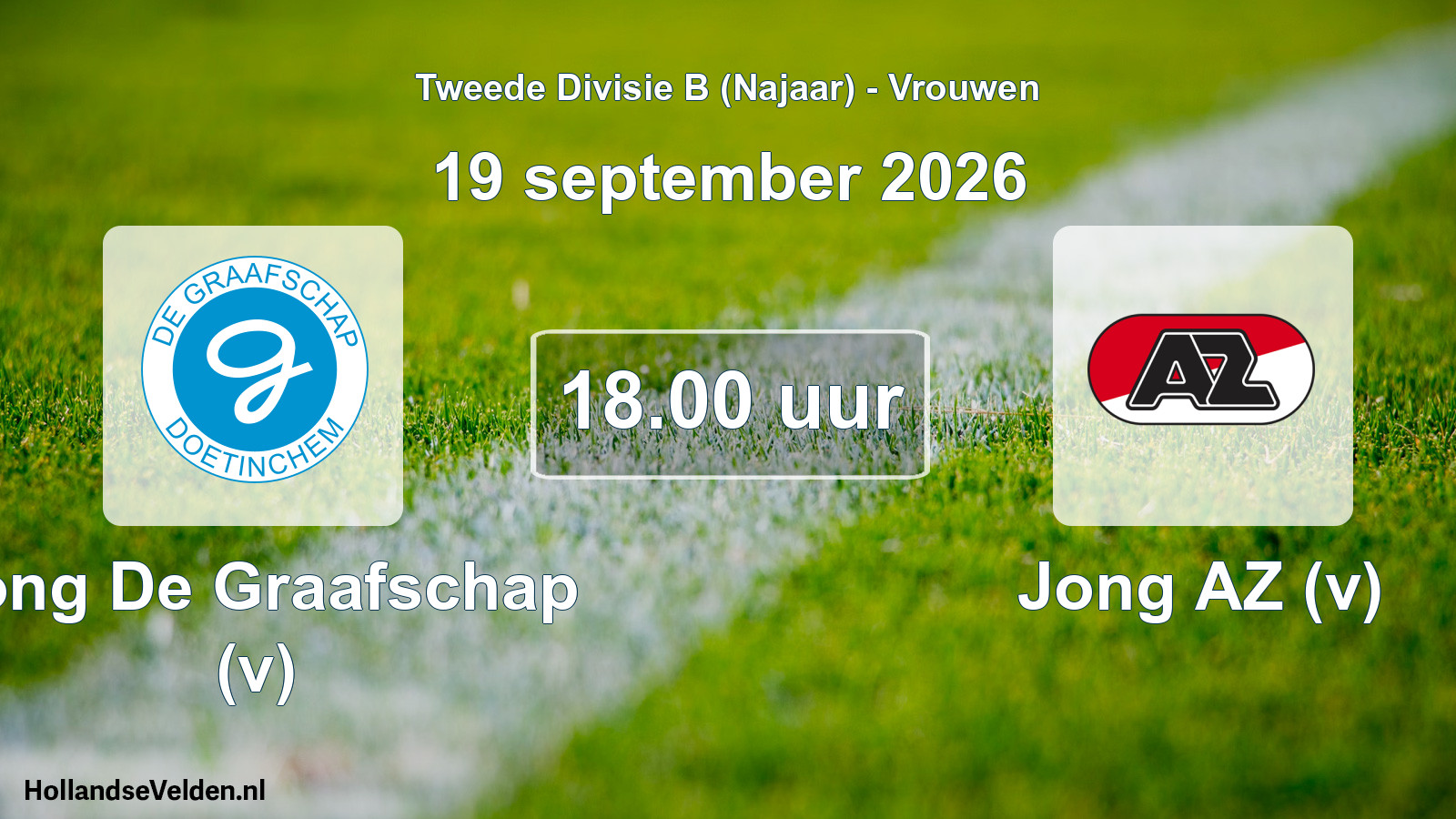 Geplande wedstrijd: Jong De Graafschap (v) - Jong AZ (v) (19 september 2026)