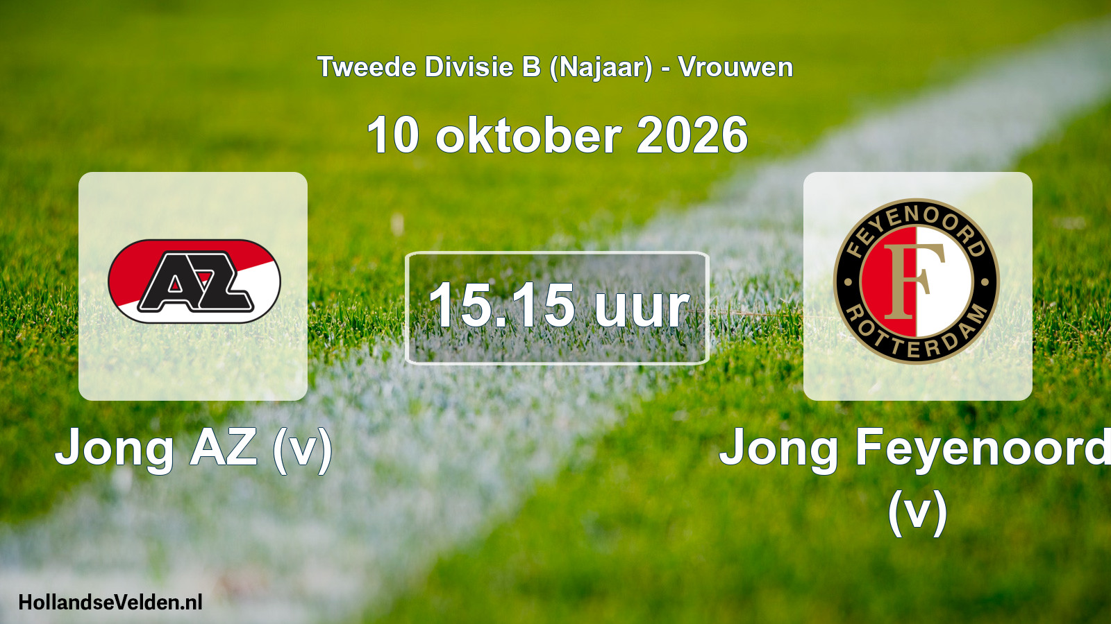 Geplande wedstrijd: Jong AZ (v) - Jong Feyenoord (v) (10 oktober 2026)