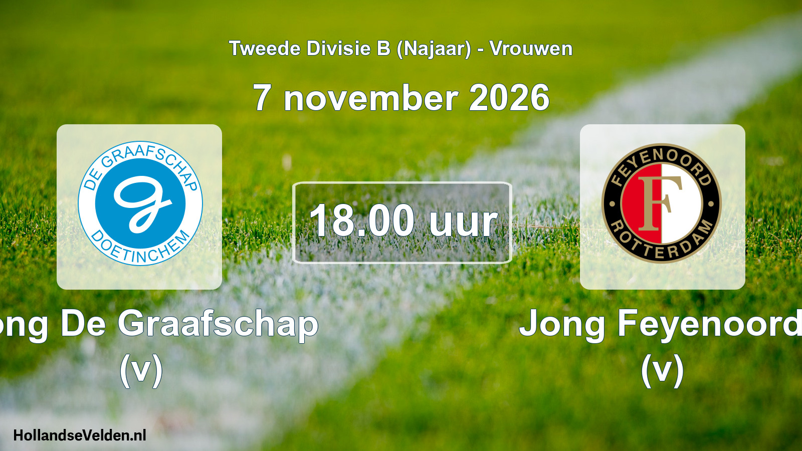 Geplande wedstrijd: Jong De Graafschap (v) - Jong Feyenoord (v) (7 november 2026)