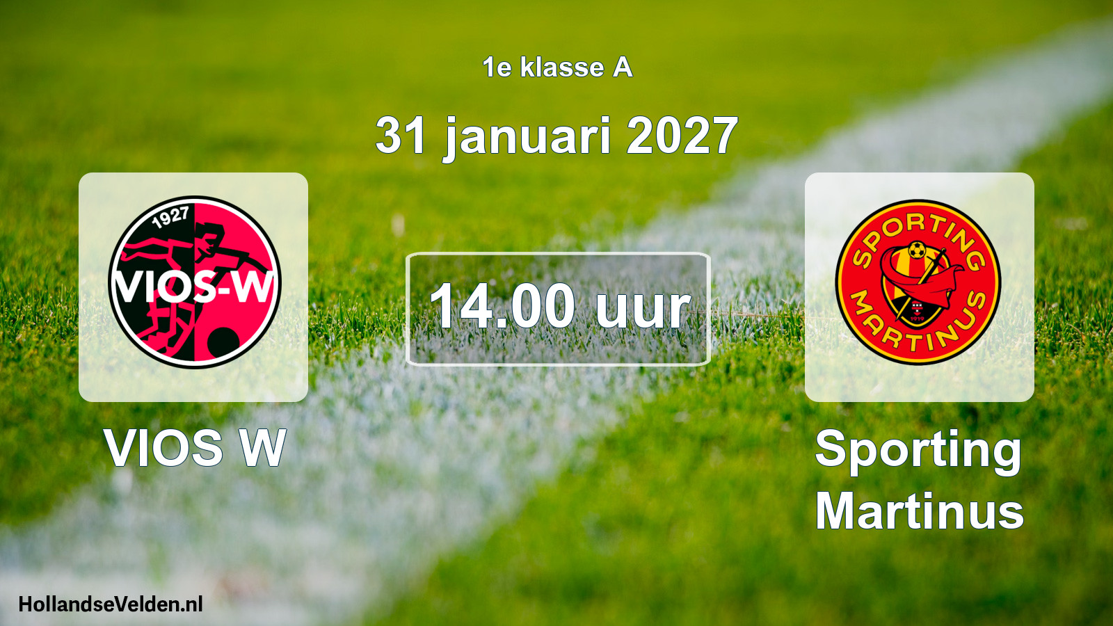 Scheduled Match: VIOS W - Sporting Martinus (31 January 2027)