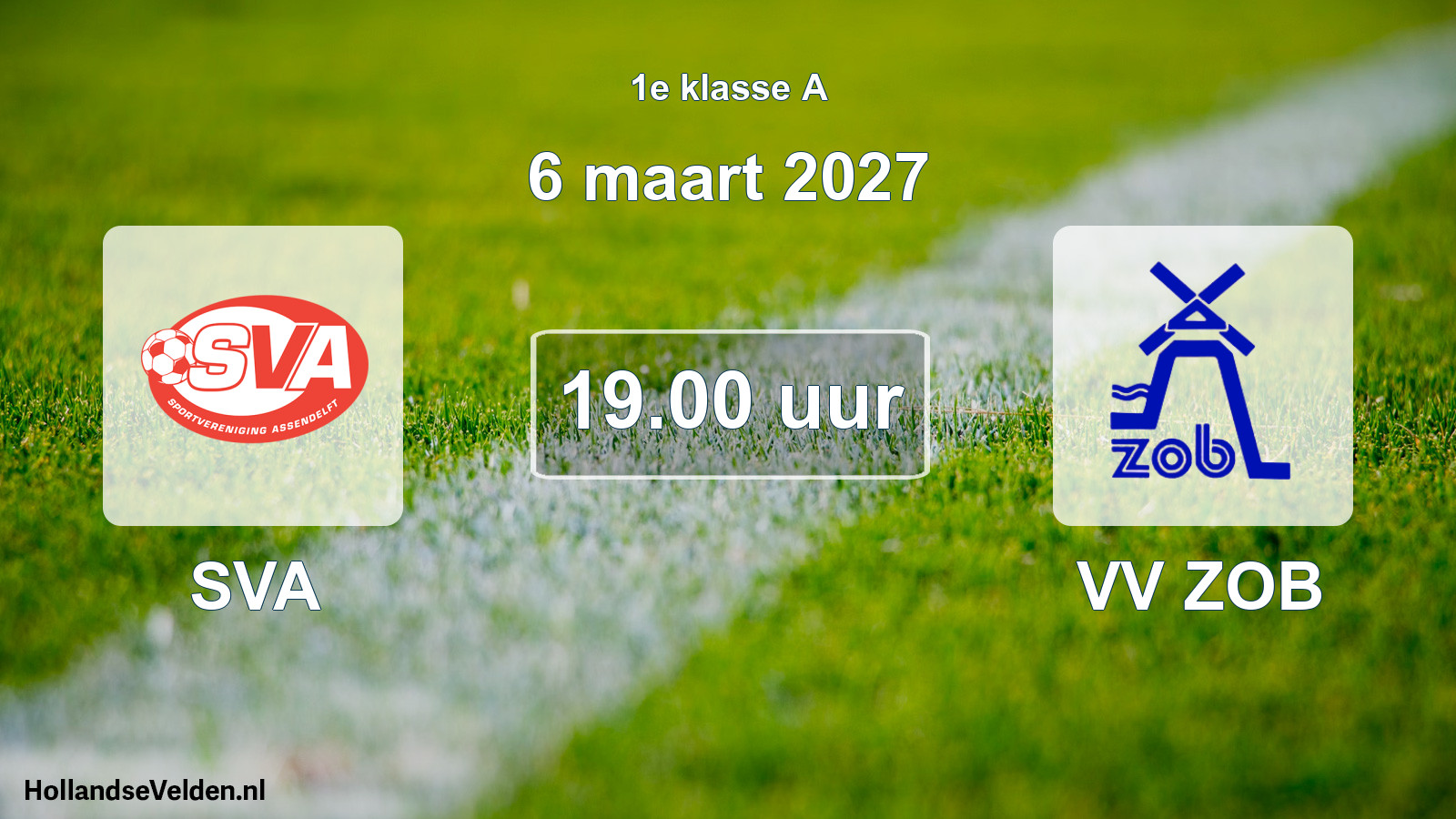 Geplande wedstrijd: SVA - VV ZOB (6 maart 2027)
