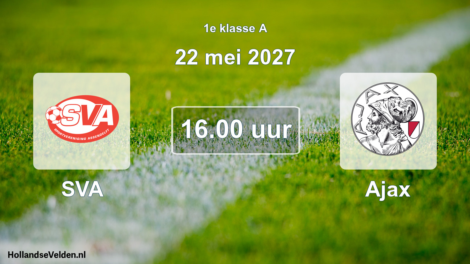 Scheduled Match: SVA - Ajax (22 May 2027)