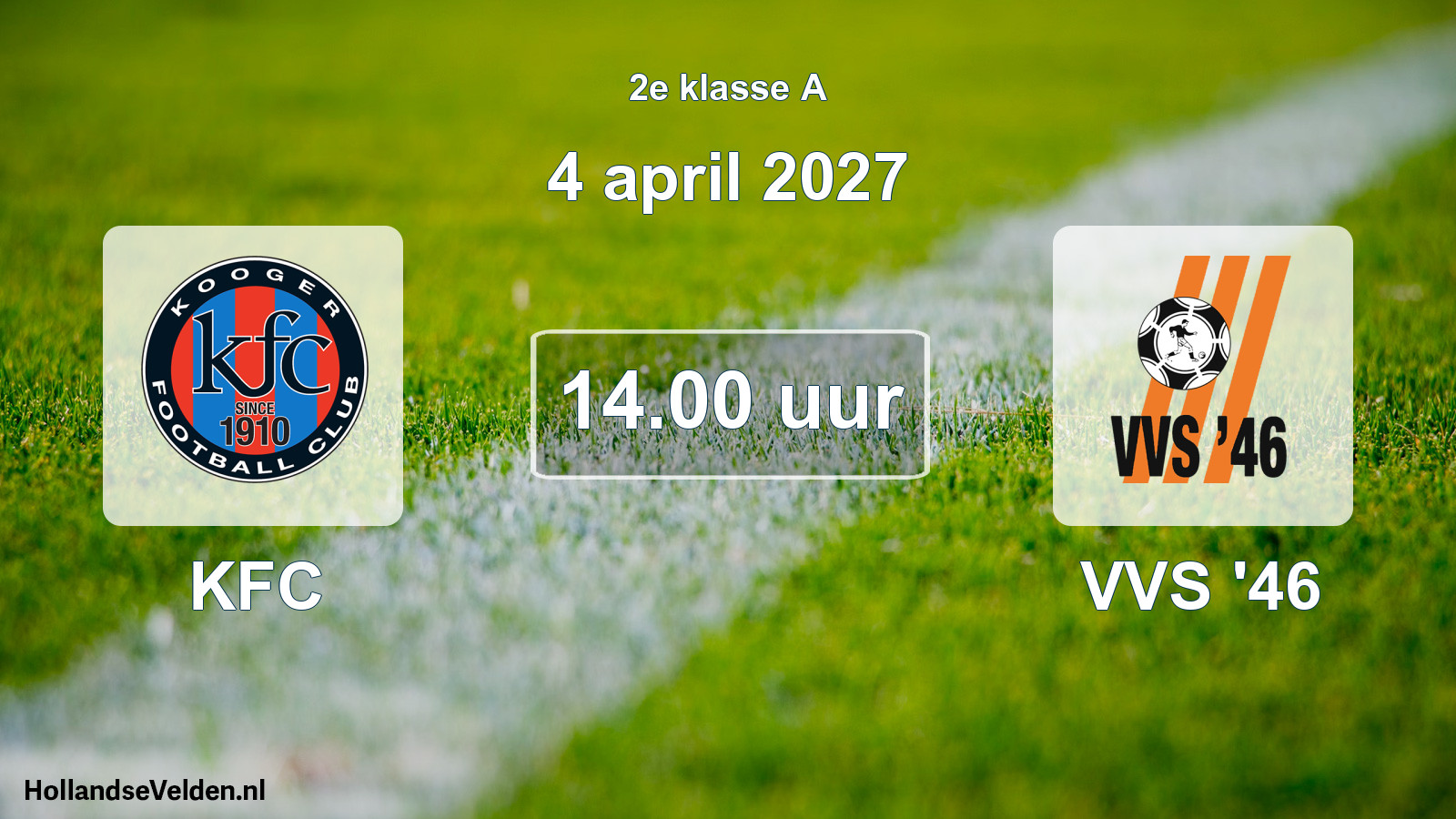 Geplande wedstrijd: KFC - VVS '46 (4 april 2027)