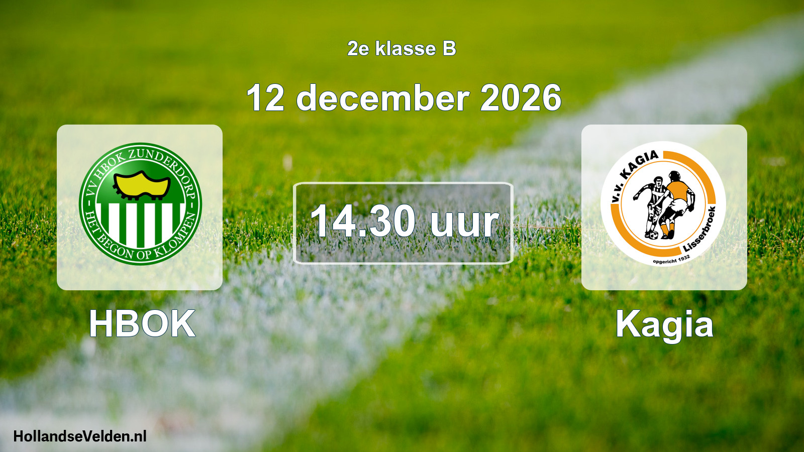 Geplande wedstrijd: HBOK - Kagia (12 december 2026)