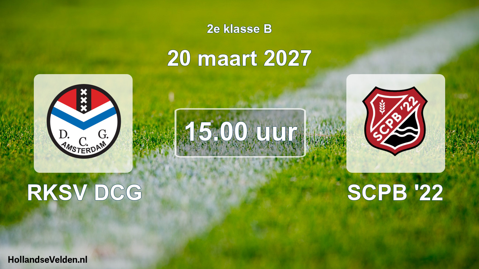 Geplande wedstrijd: RKSV DCG - SCPB '22 (20 maart 2027)