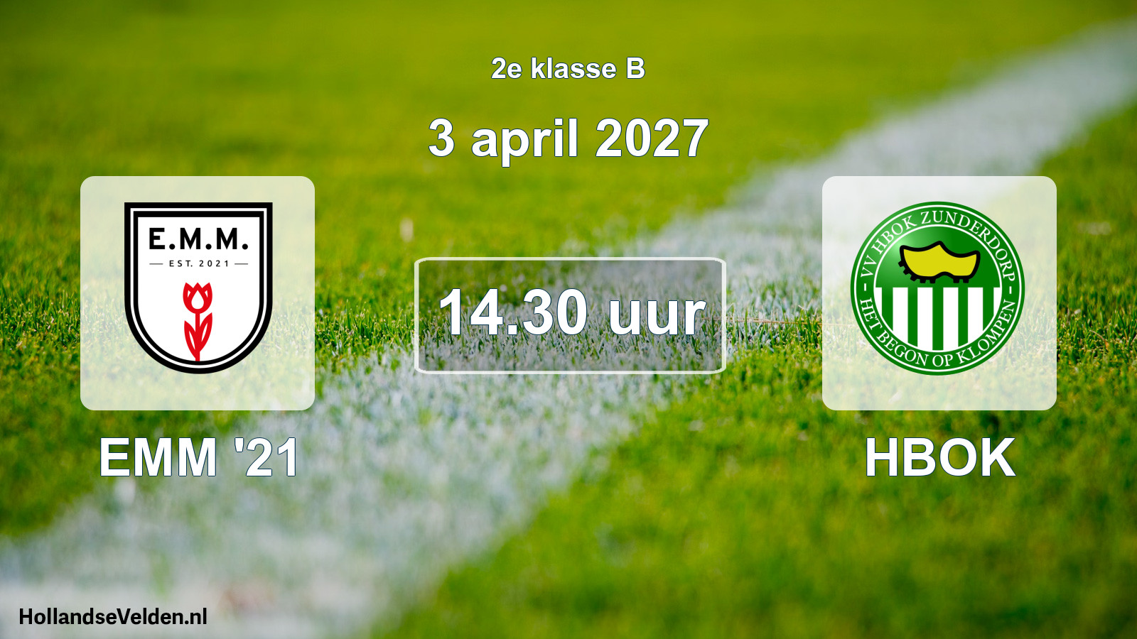 Geplande wedstrijd: EMM '21 - HBOK (3 april 2027)