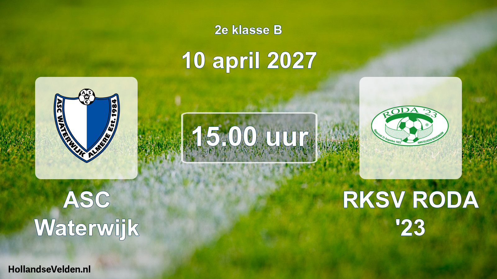 Scheduled Match: ASC Waterwijk - RKSV RODA '23 (10 April 2027)