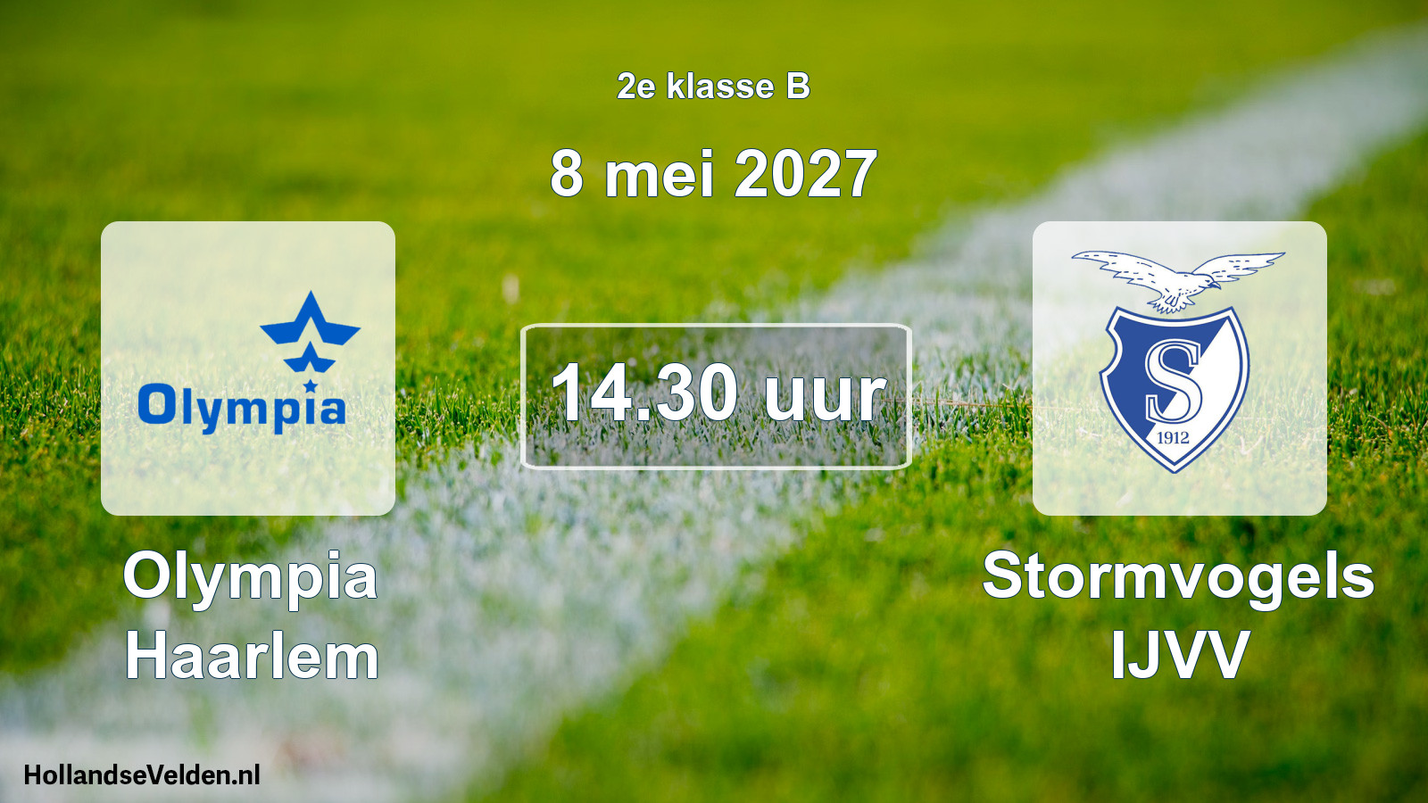 Geplande wedstrijd: Olympia Haarlem - Stormvogels IJVV (8 mei 2027)