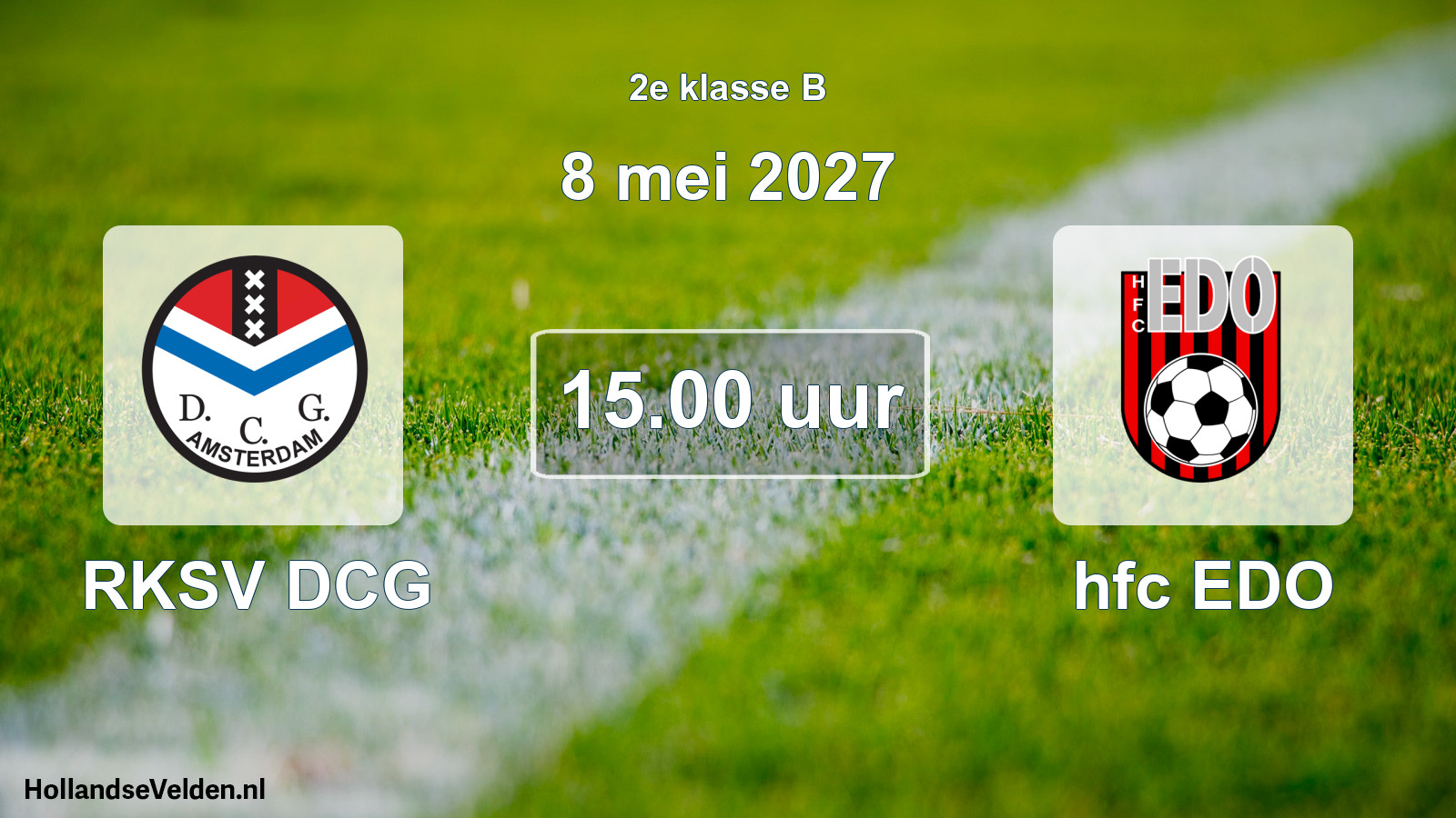 Geplande wedstrijd: RKSV DCG - hfc EDO (8 mei 2027)
