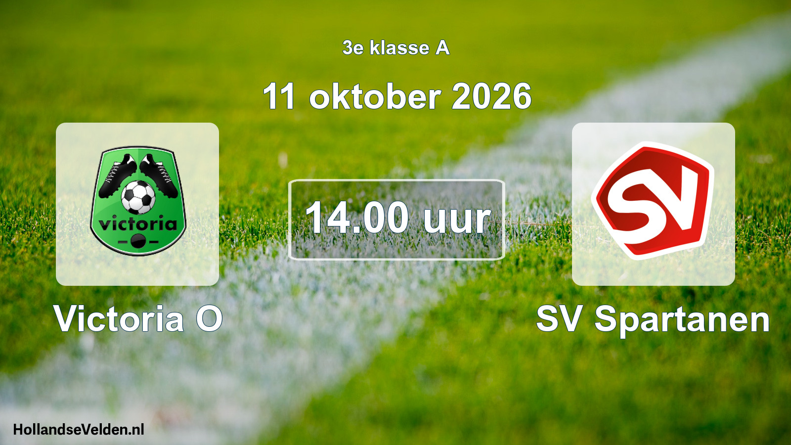 Geplande wedstrijd: Victoria O - SV Spartanen (11 oktober 2026)