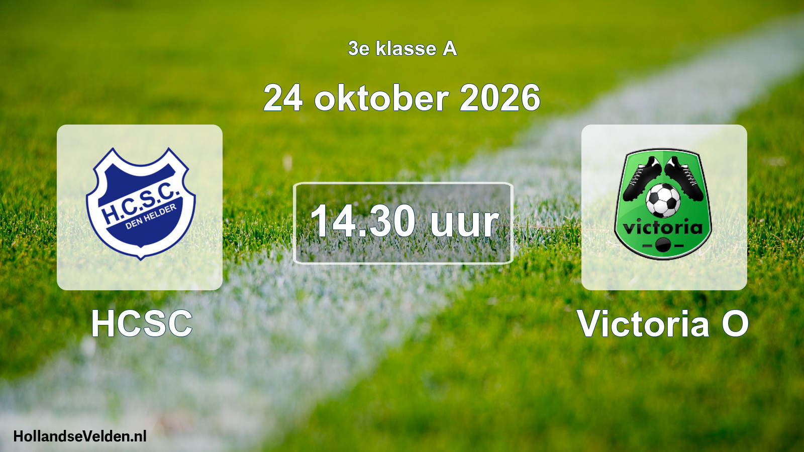 Geplande wedstrijd: HCSC - Victoria O (24 oktober 2026)