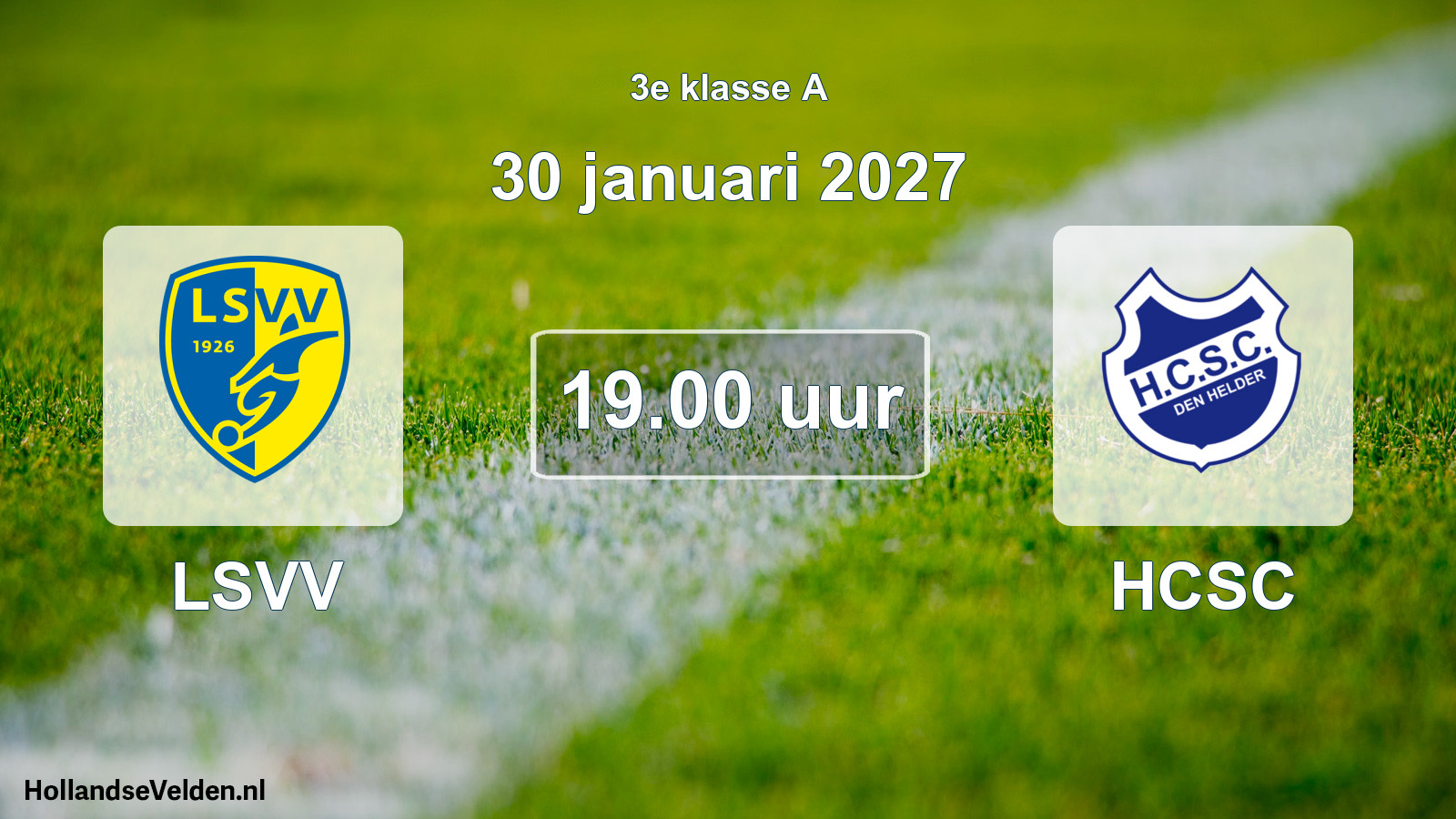 Geplande wedstrijd: LSVV - HCSC (30 januari 2027)