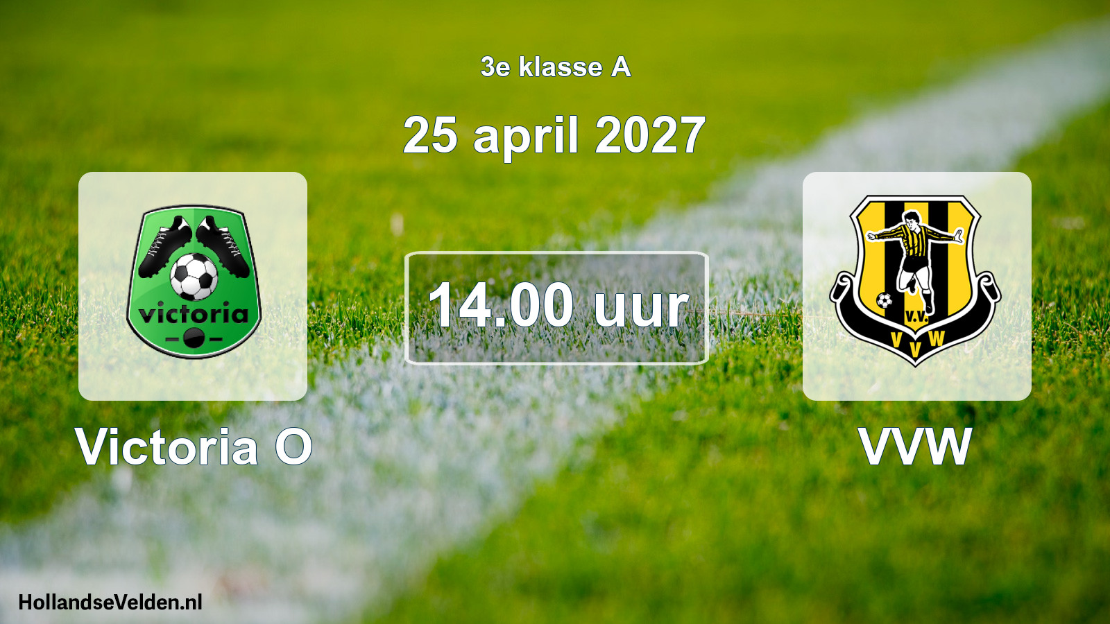 Geplande wedstrijd: Victoria O - VVW (25 april 2027)
