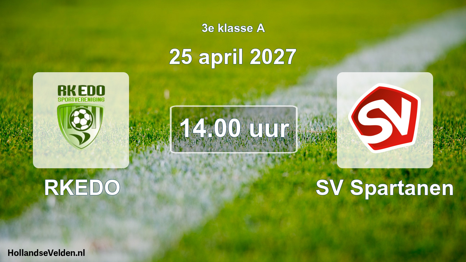 Scheduled Match: RKEDO - SV Spartanen (25 April 2027)