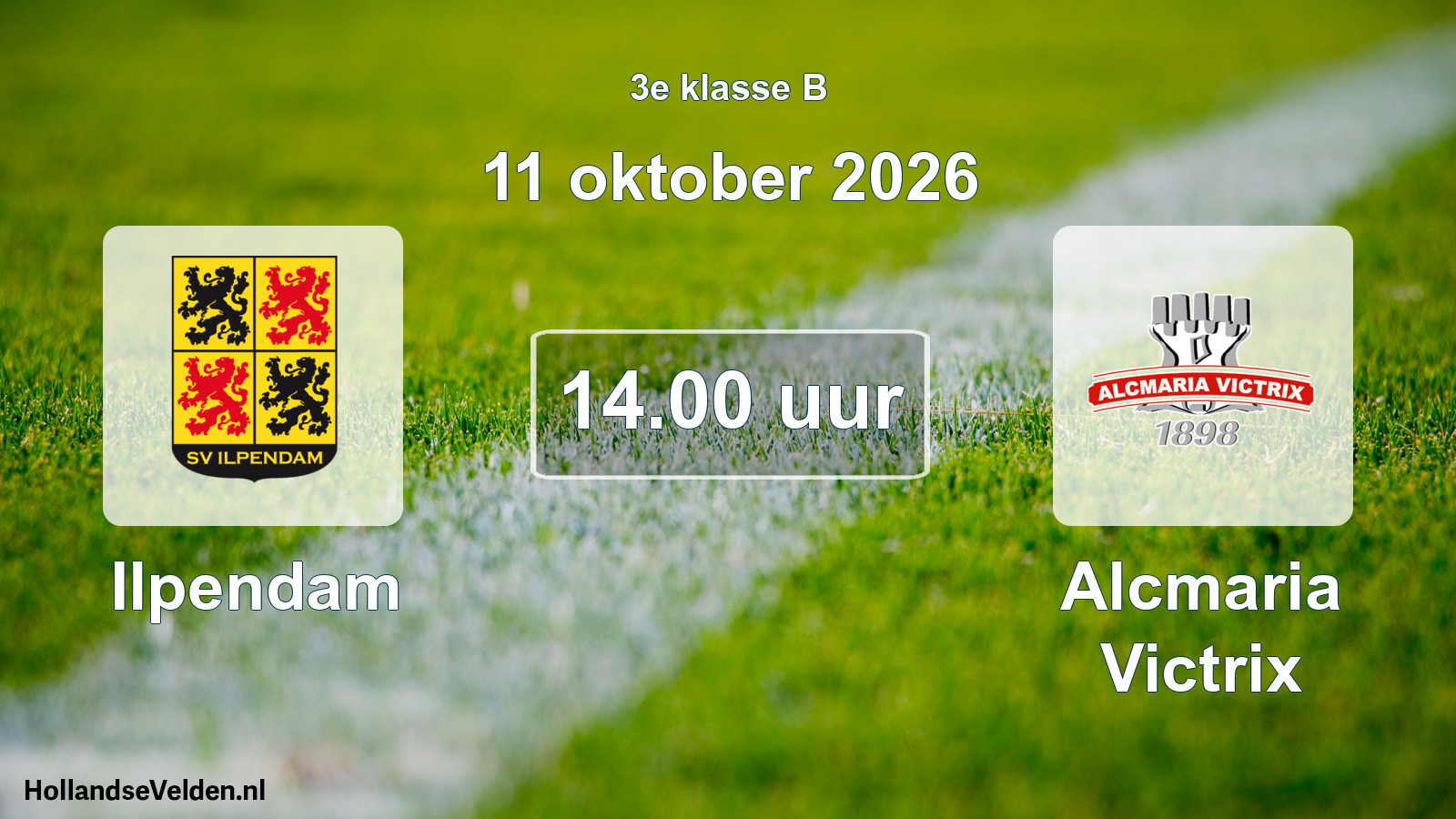 Geplande wedstrijd: Ilpendam - Alcmaria Victrix (11 oktober 2026)