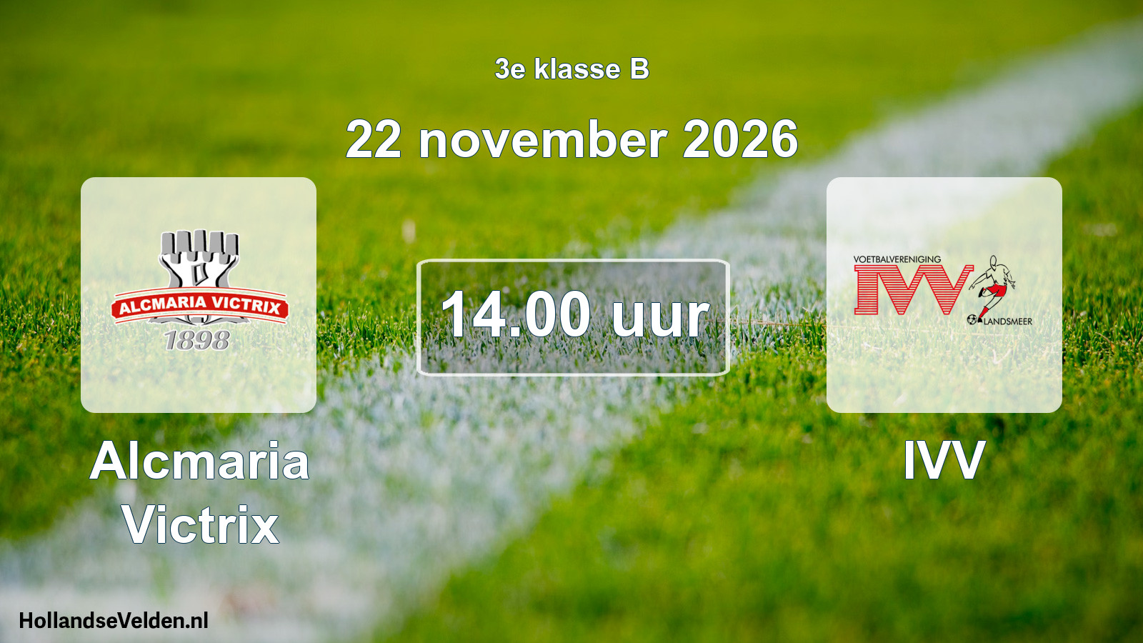 Geplande wedstrijd: Alcmaria Victrix - IVV (22 november 2026)