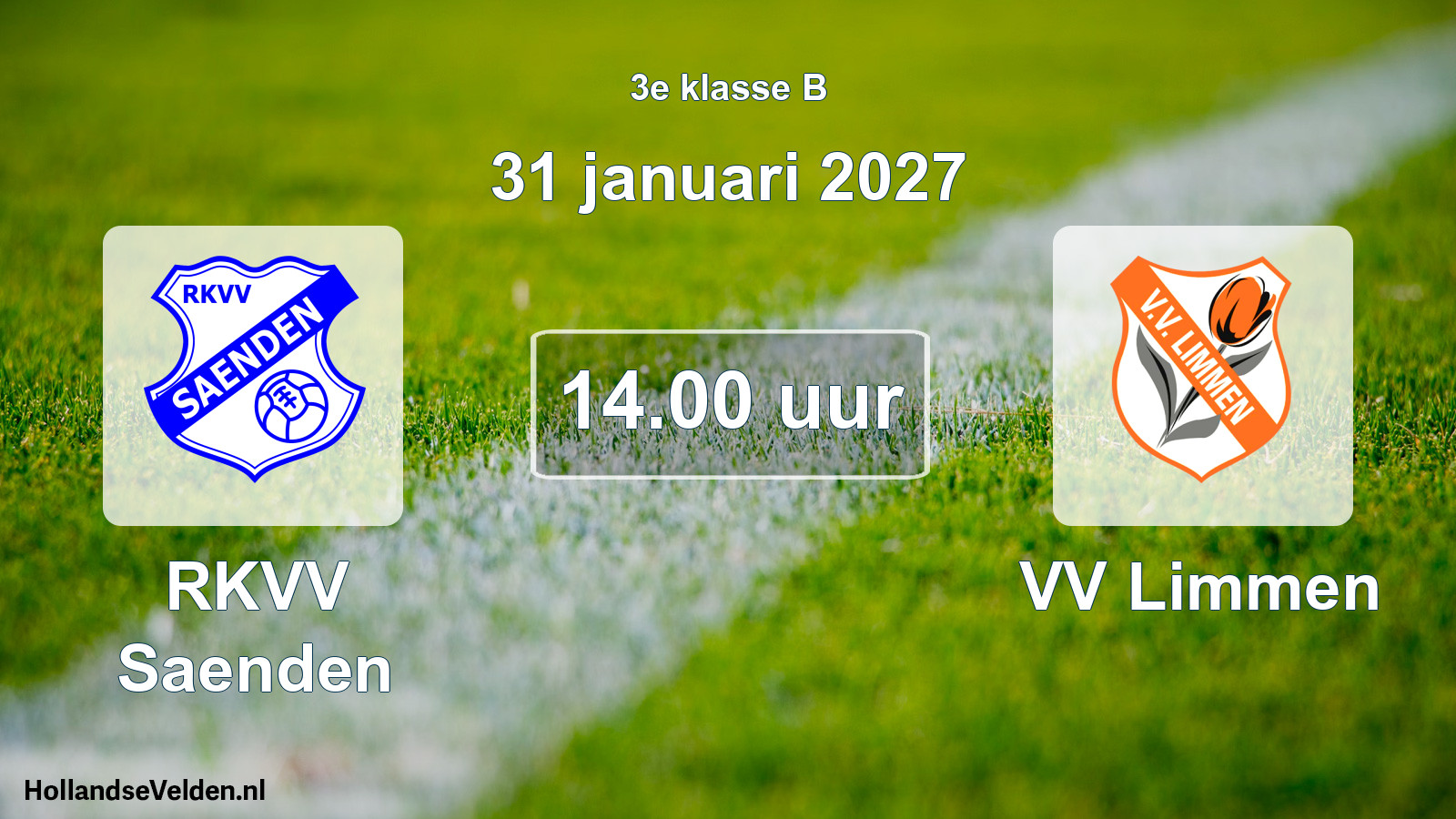 Geplande wedstrijd: RKVV Saenden - VV Limmen (31 januari 2027)