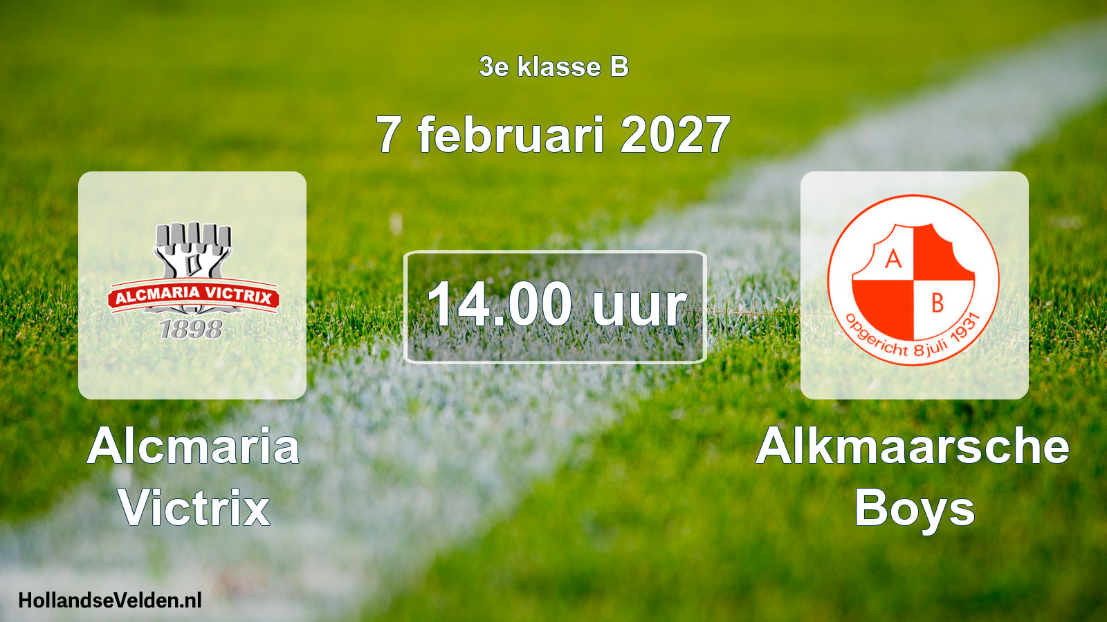 Scheduled Match: Alcmaria Victrix - Alkmaarsche Boys (7 February 2027)