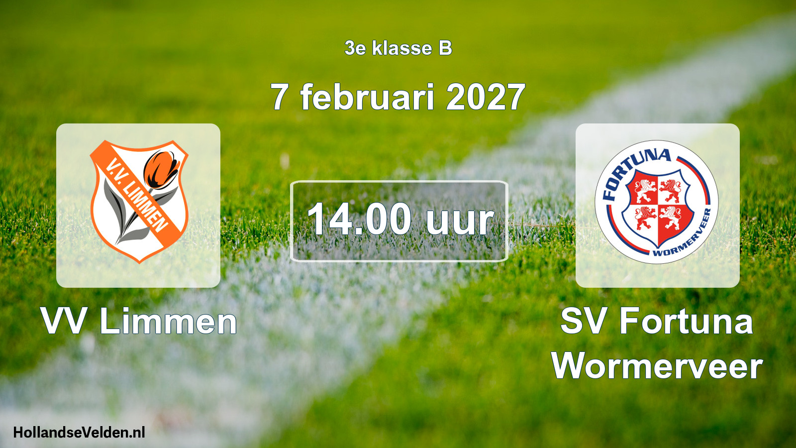 Geplande wedstrijd: VV Limmen - SV Fortuna Wormerveer (7 februari 2027)