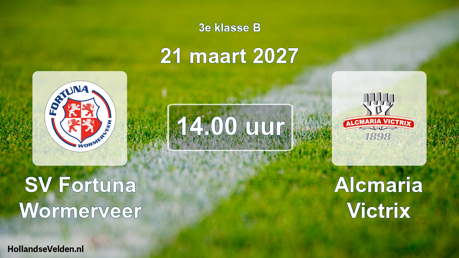 Geplande wedstrijd: SV Fortuna Wormerveer - Alcmaria Victrix (21 maart 2027)