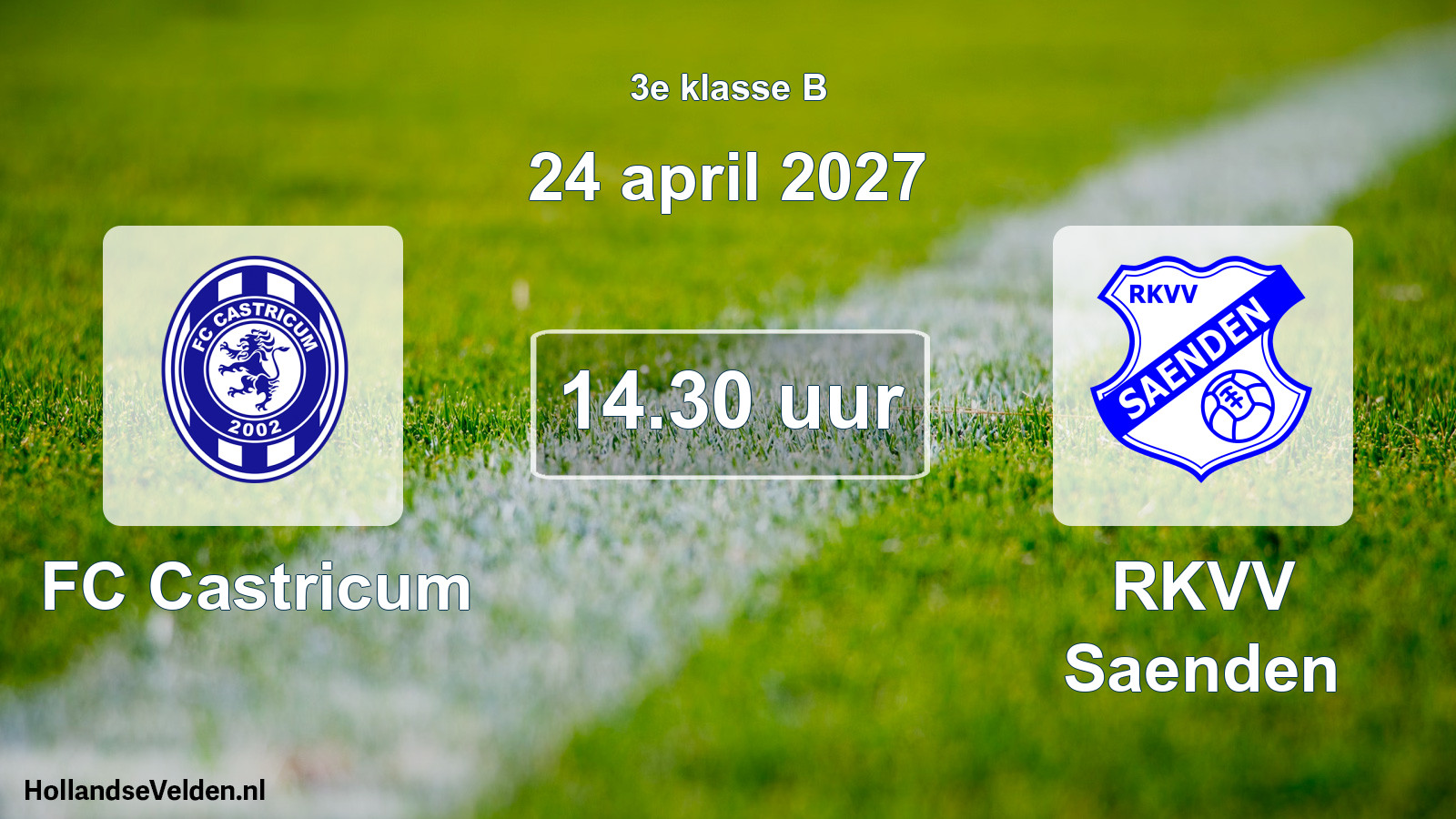 Scheduled Match: FC Castricum - RKVV Saenden (24 April 2027)